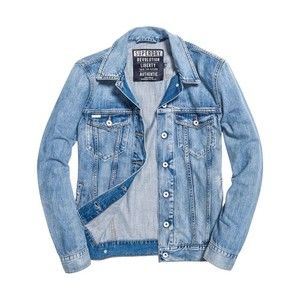 NWT SUPERDRY Jacket Women's Longline Denim Button Up Trucker Jacket